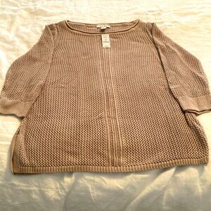 Open weave sweater tunic